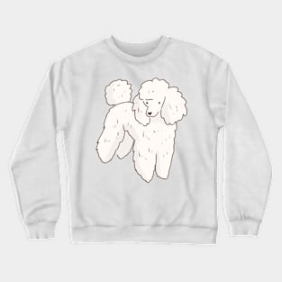 poodle dog illustration Crewneck Sweatshirt